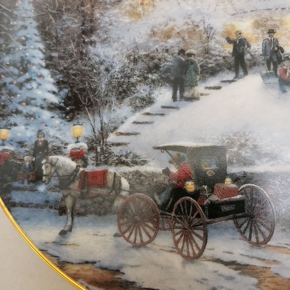 Thomas Kinkade Plate All Friends are Welcome - Picture 2 of 7